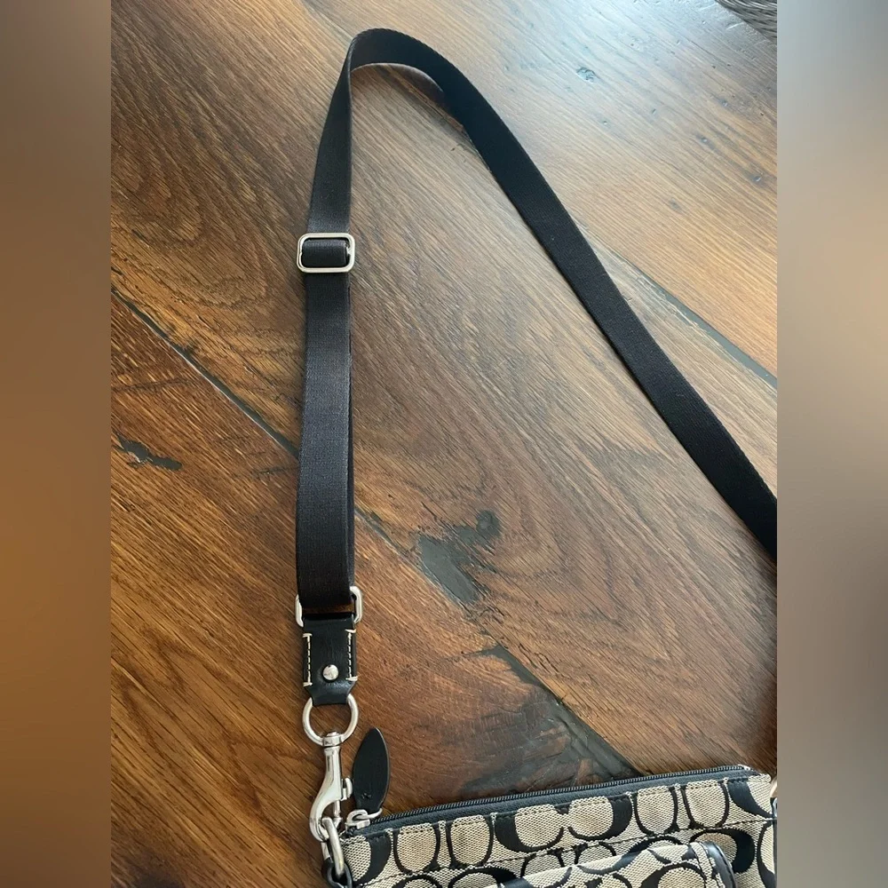 Coach Classic Block Logo Print Crossbody Bag - Picture 7 of 10